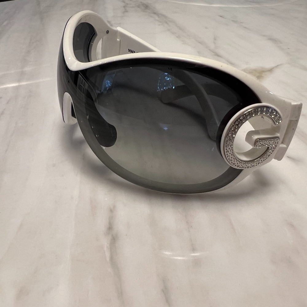 Dolce & Gabbana White and Black Sunglasses